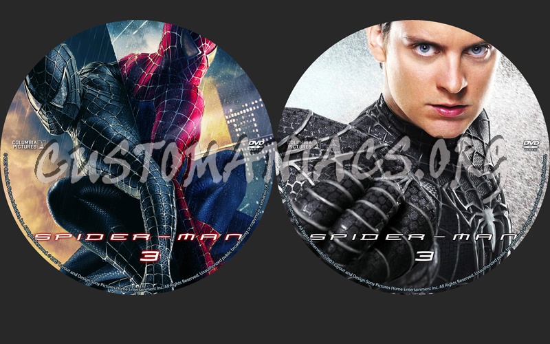 Spider-Man 3 dvd label