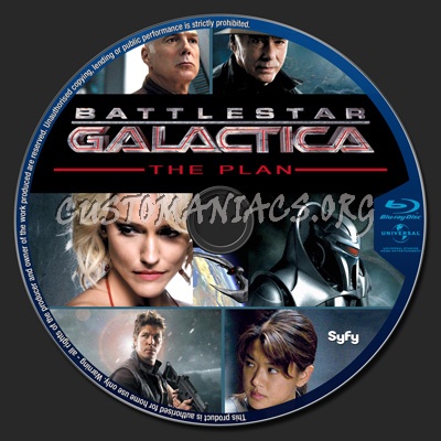 Battlestar Galactica The Plan blu-ray label