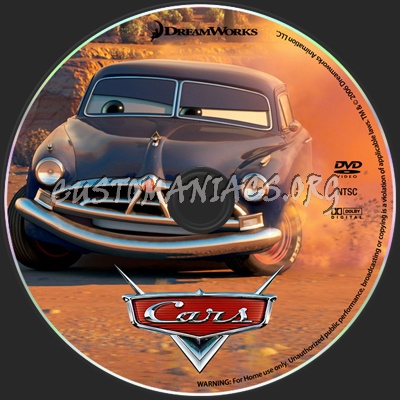 Cars dvd label