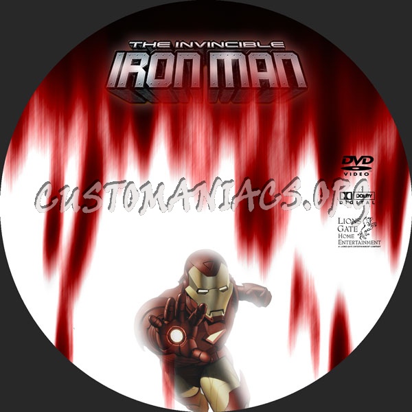 Iron Man dvd label