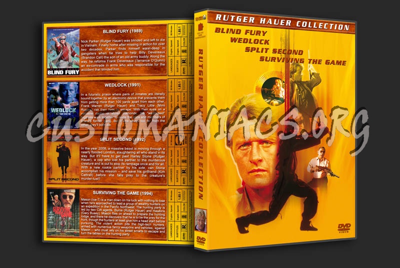 Rutger Hauer Collection dvd cover