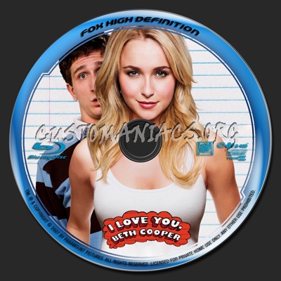 I Love You Beth Cooper blu-ray label