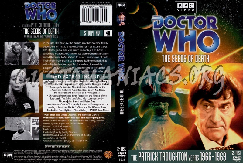 Doctor Who 48 Seeds of Death dvd cover - DVD Covers & Labels by