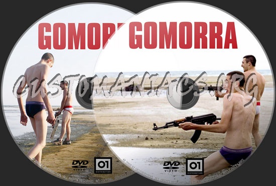 Gomorra dvd label