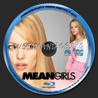 Mean Girls blu-ray label