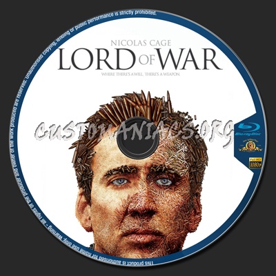 Lord of War blu-ray label