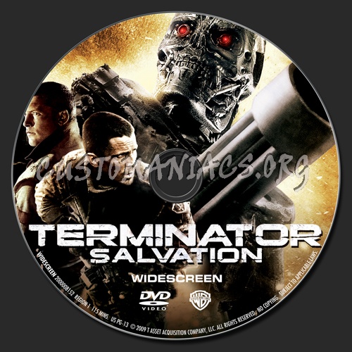 Terminator Salvation dvd label