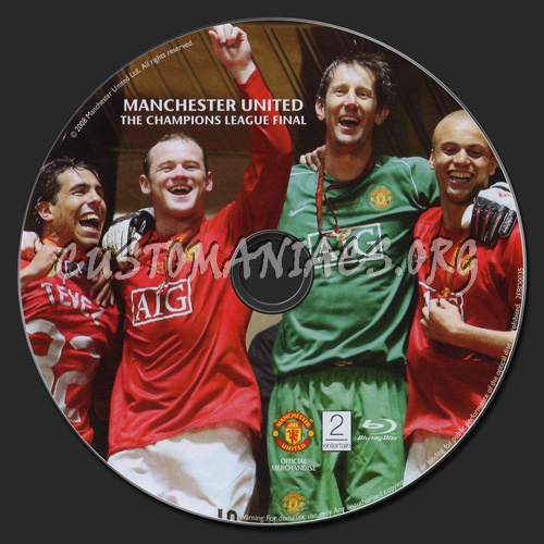 Manchester United The Champions League Final 2008 blu-ray label