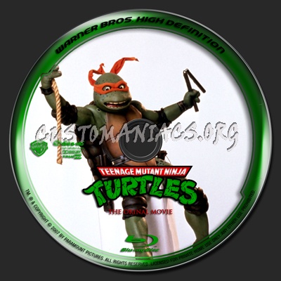 Teenage Mutant Ninja Turtles I blu-ray label