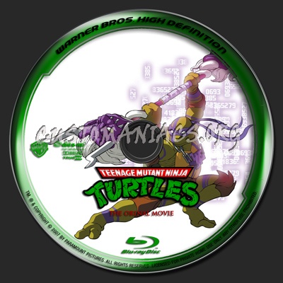 Teenage Mutant Ninja Turtles I blu-ray label