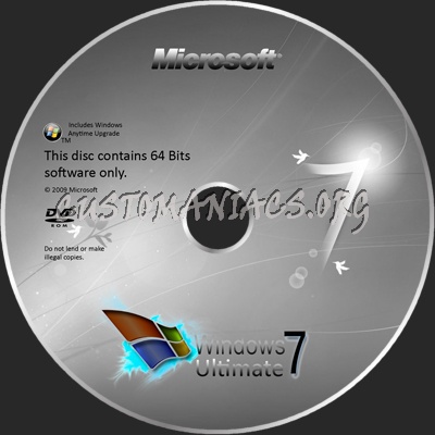 Microsoft Windows 7 dvd label - DVD Covers & Labels by Customaniacs, id ...