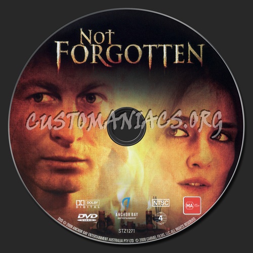 Not Forgotten dvd label