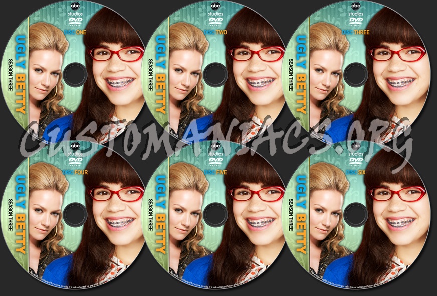 Ugly Betty Season Three dvd label