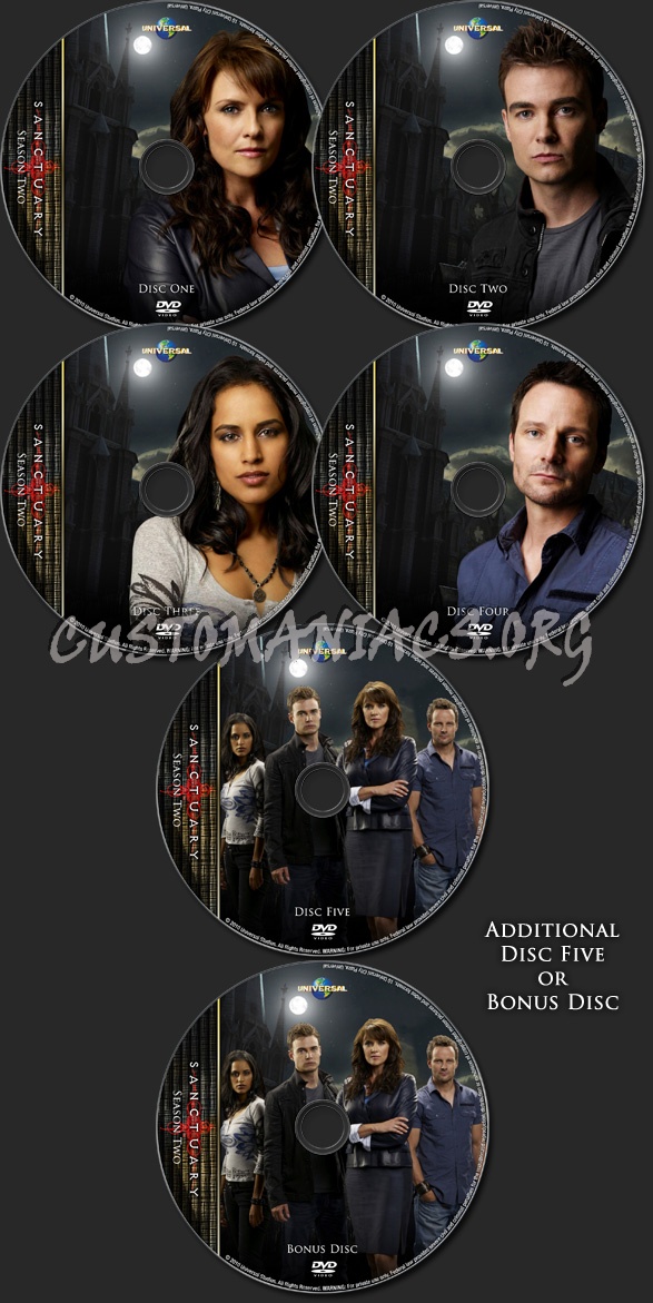 Sanctuary - TV Collection Season Two dvd label