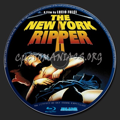 New York Ripper blu-ray label