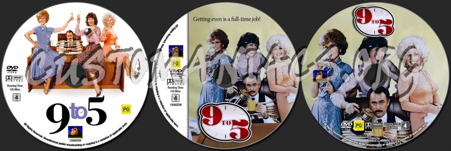 9 To 5 dvd label