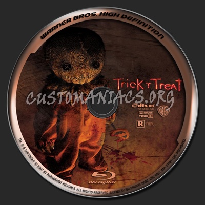 Trick 'R Treat blu-ray label