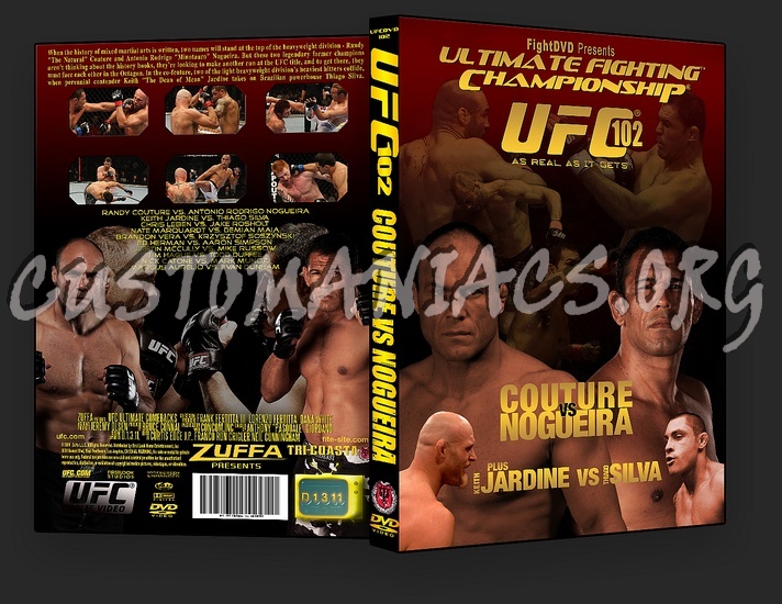 UFC 102 Couture vs Nogueira dvd cover