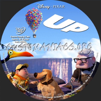 UP dvd label