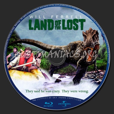 Land Of The Lost blu-ray label