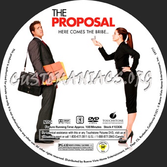 The Proposal dvd label