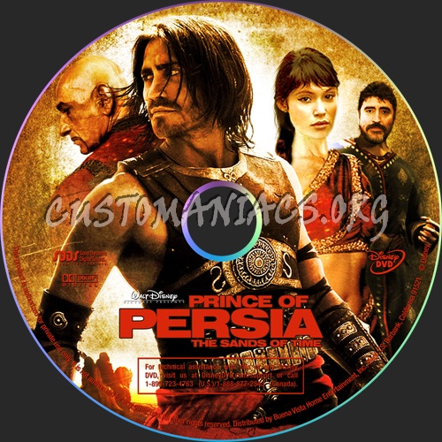 Prince of Persia: The Sands of Time dvd label