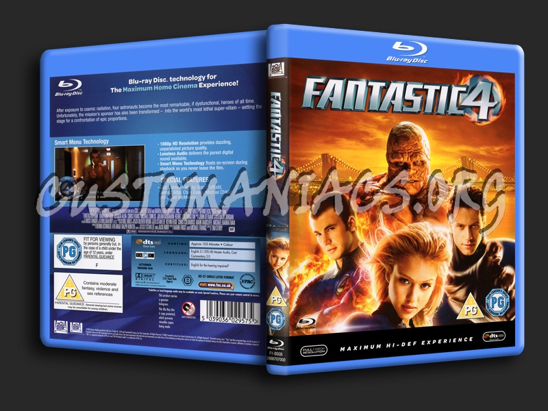 Fantastic Four blu-ray cover