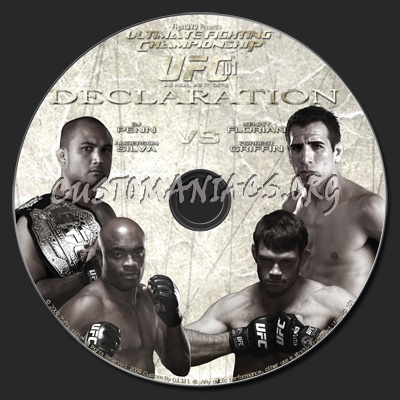 UFC 101 Declaration dvd label