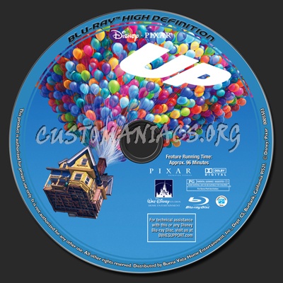 UP blu-ray label