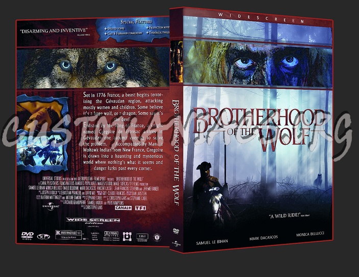 Brotherhood of the Wolf dvd cover