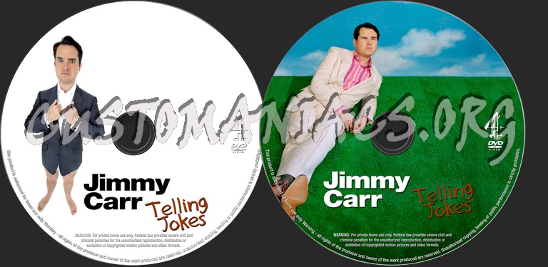 Jimmy Carr - telling jokes dvd label