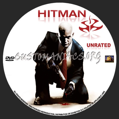 Hitman dvd label