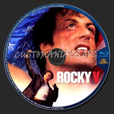 Rocky V blu-ray label