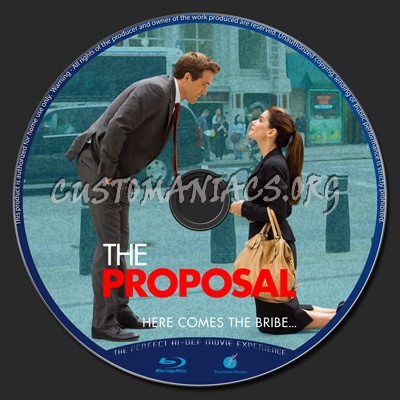 The Proposal blu-ray label