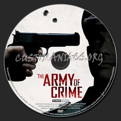 The Army of Crime dvd label