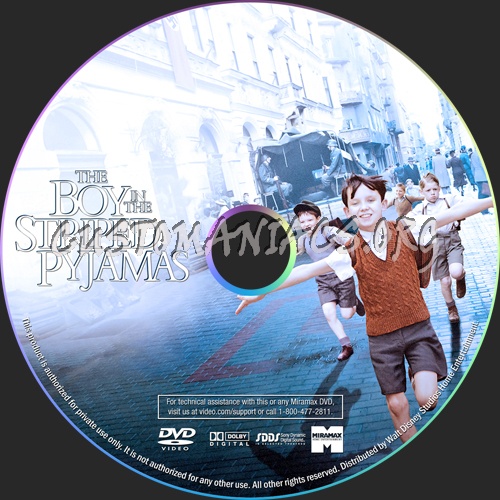 The Boy in the Striped Pyjamas dvd label