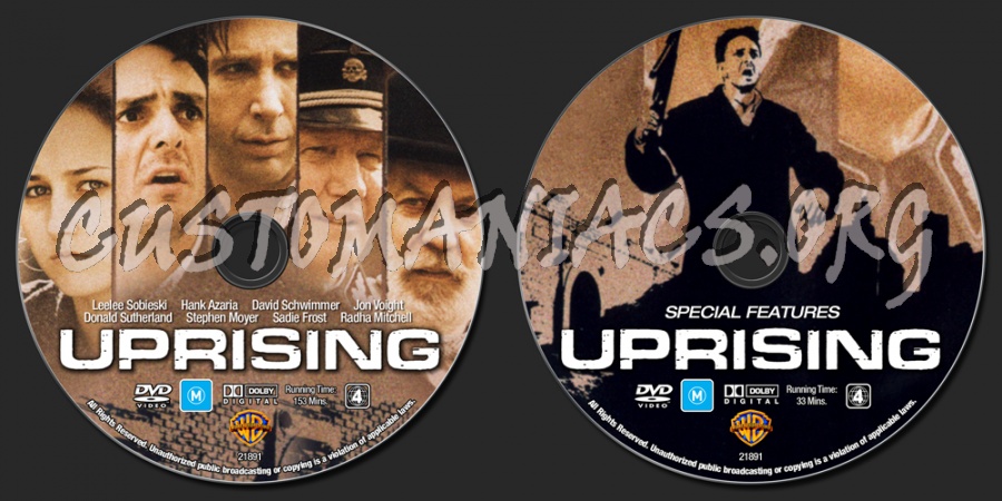 Uprising dvd label