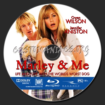 Marley & Me blu-ray label