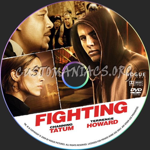 Fighting dvd label