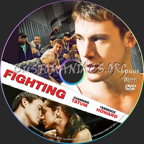 Fighting dvd label