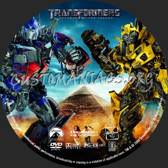 Transformers 2 dvd label