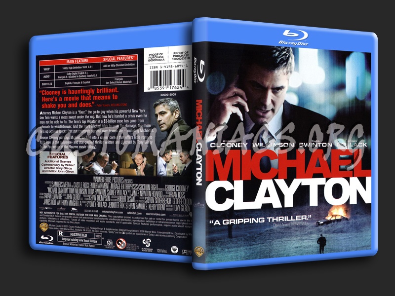 Michael Clayton blu-ray cover