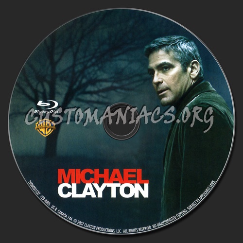 Michael Clayton blu-ray label