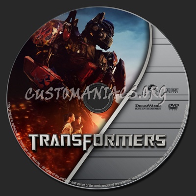 Transformers dvd label