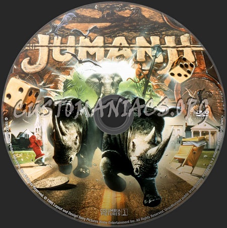 Jumanji dvd label