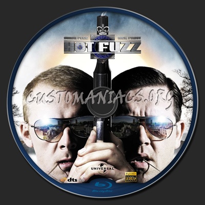 Hot Fuzz blu-ray label