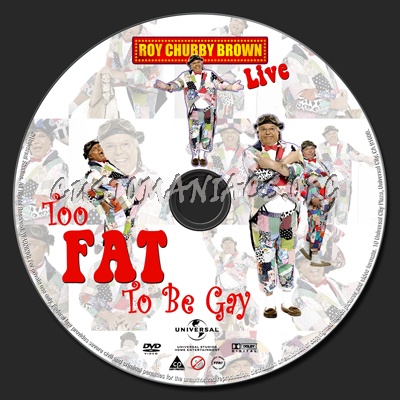 Roy Chubby Brown - Too Fat to be Gay dvd label