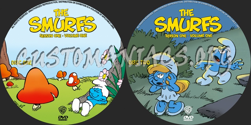 The Smurfs Season One dvd label