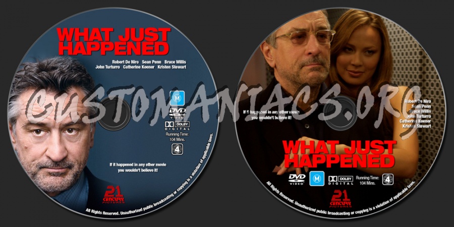 What Just Happened dvd label