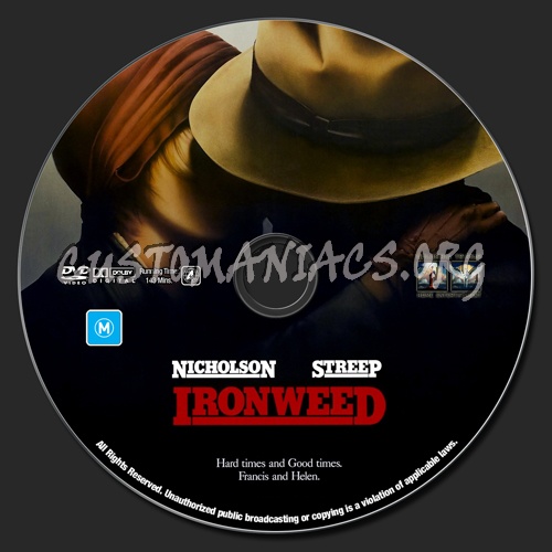 Ironweed dvd label